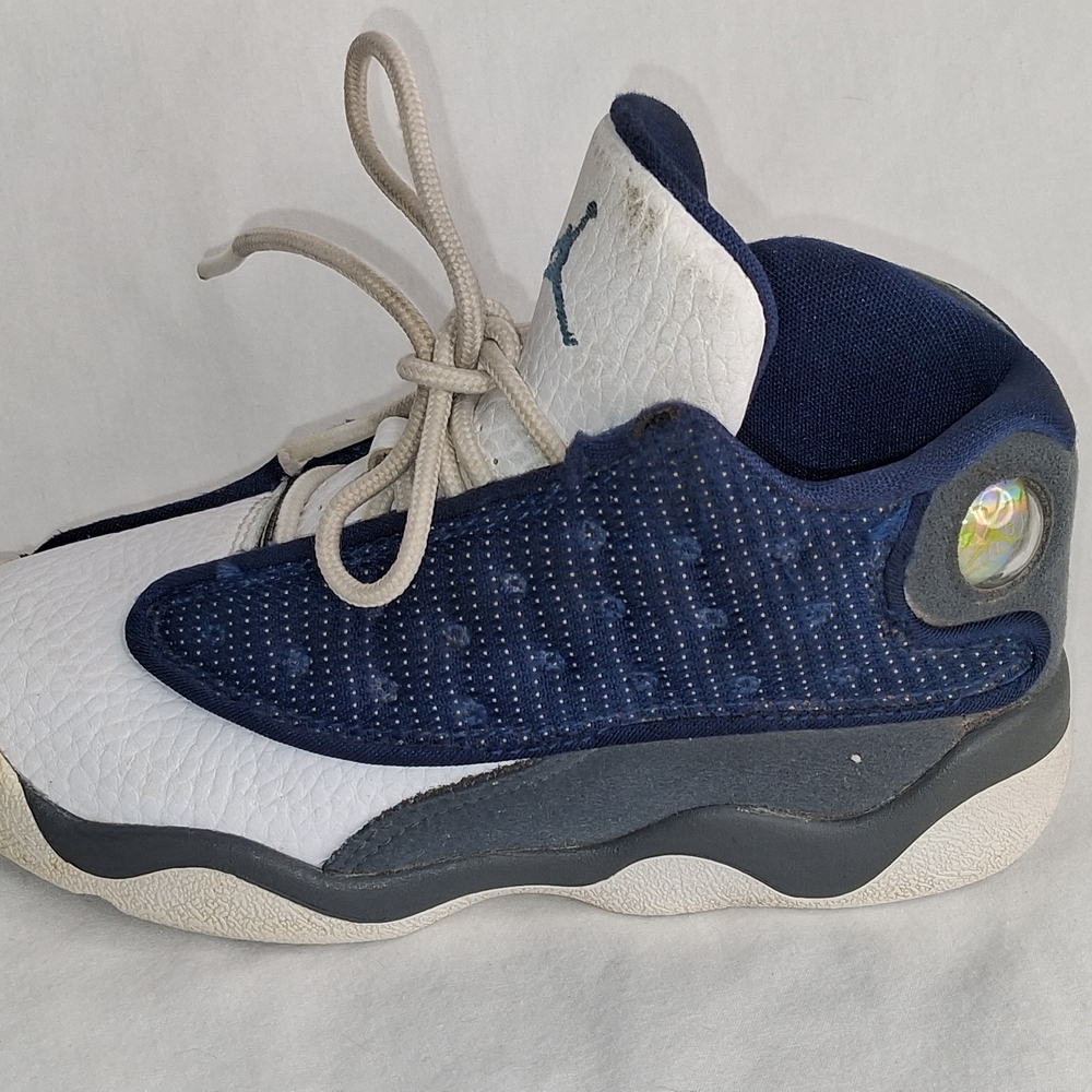 Jordan Kids Navy and White Sneakers